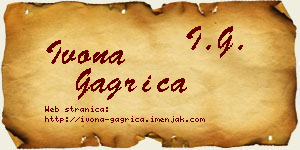 Ivona Gagrica vizit kartica